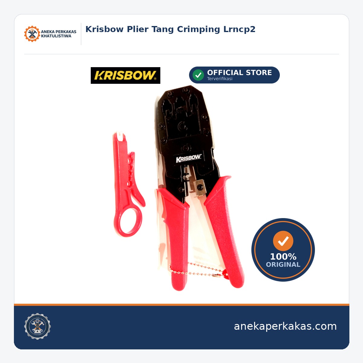 Krisbow Plier Tang Crimping Lrncp2 — tersedia di Aneka Perkakas Pontianak