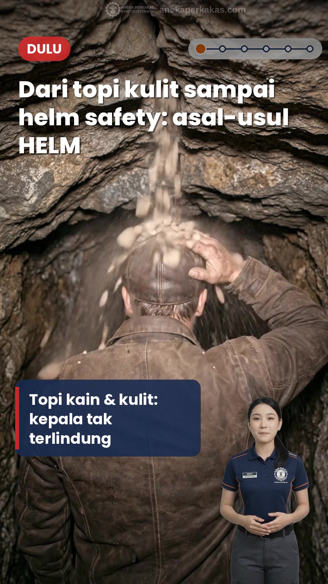 Asal-usul Helm Safety, dari Topi Kulit Penambang sampai Helm Bertali Dalam