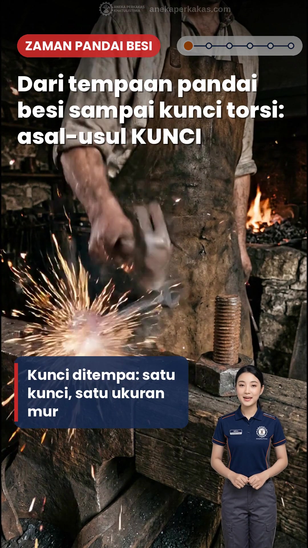 Asal-usul Kunci Pas dan Kunci Inggris, dari Tempaan Pandai Besi sampai Kunci Torsi