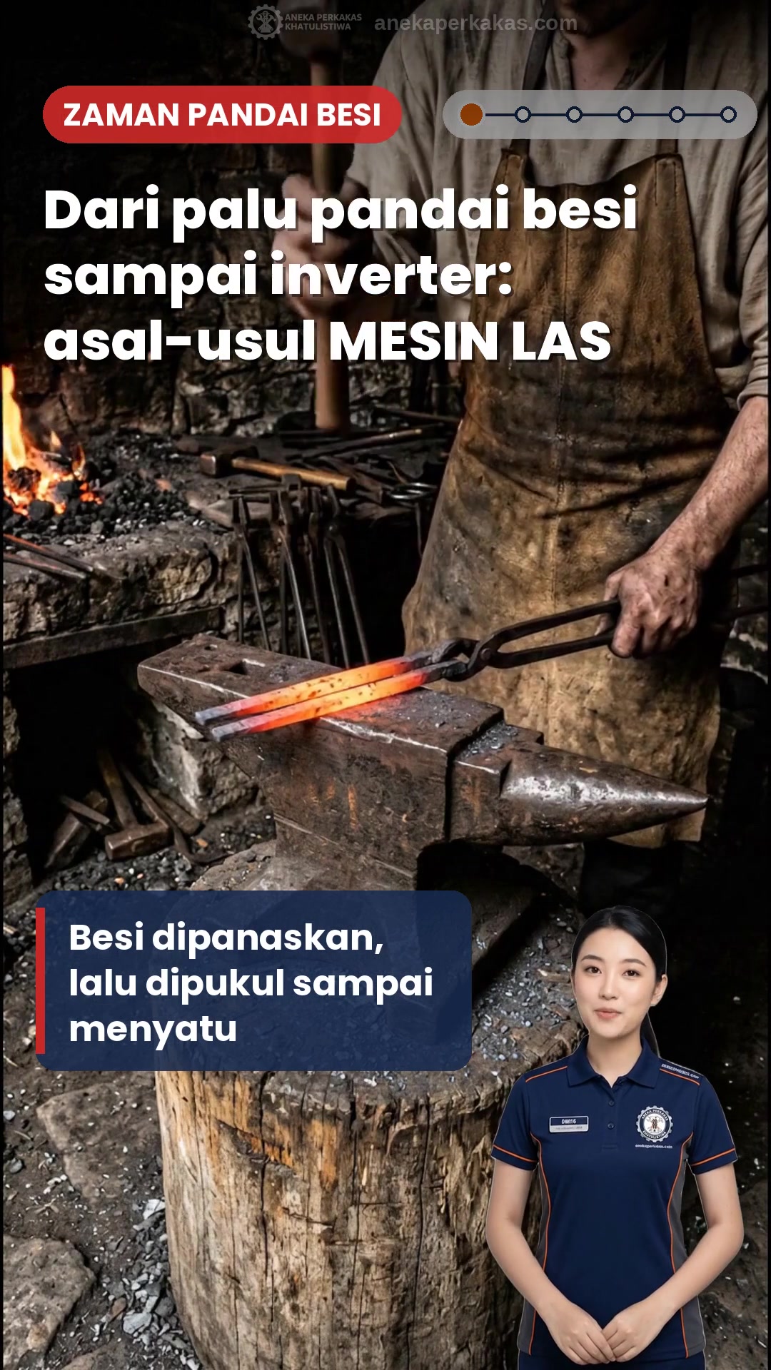 Asal-usul Mesin Las, dari Palu Pandai Besi sampai Inverter