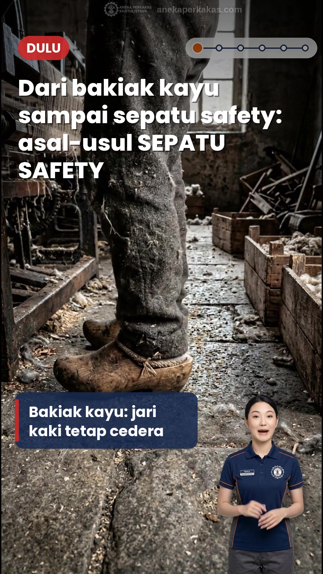 Asal-usul Sepatu Safety, dari Bakiak Kayu sampai Sepatu Safety Ringan
