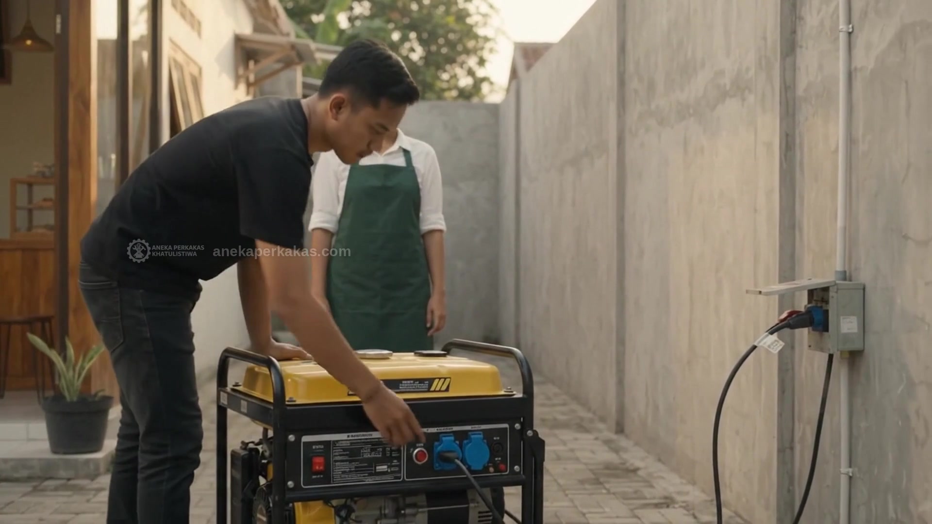 Genset untuk kafe saat listrik padam di Sei Pinyuh — Padam, Tenang Saja