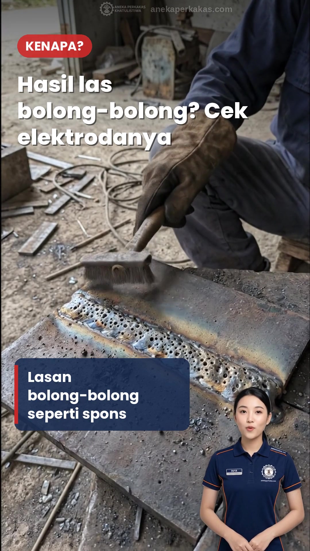 Hasil Las Bolong-bolong? Cek Elektrodanya