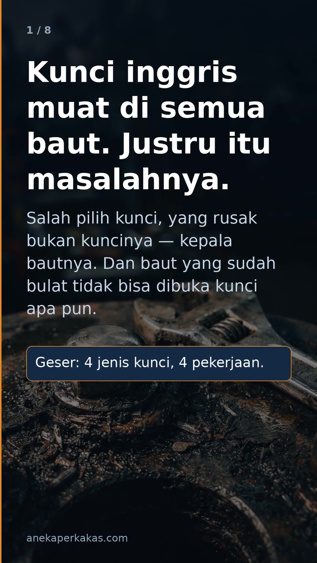 4 Jenis Kunci, 4 Pekerjaan