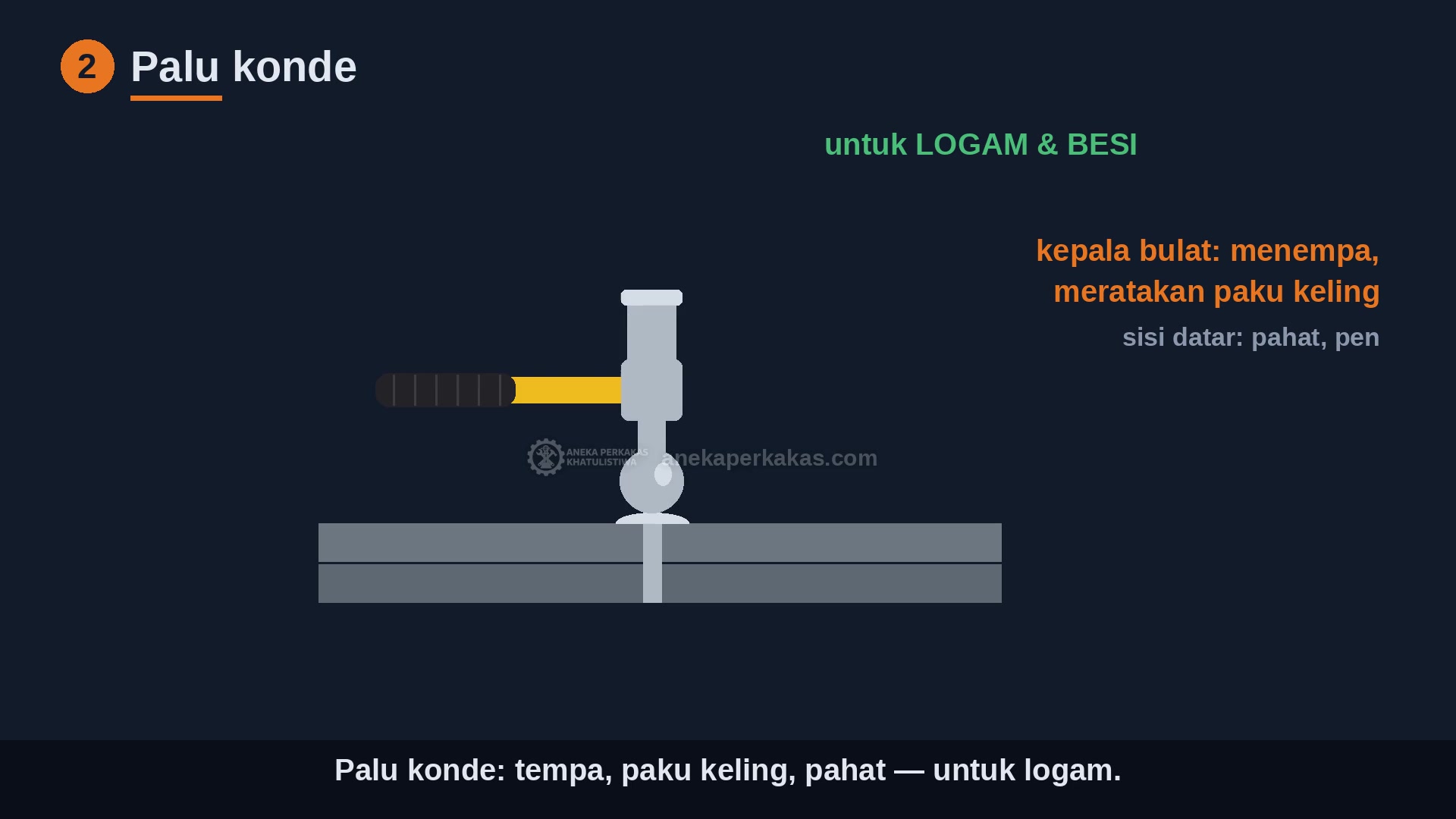 4 Jenis Palu, 4 Pekerjaan
