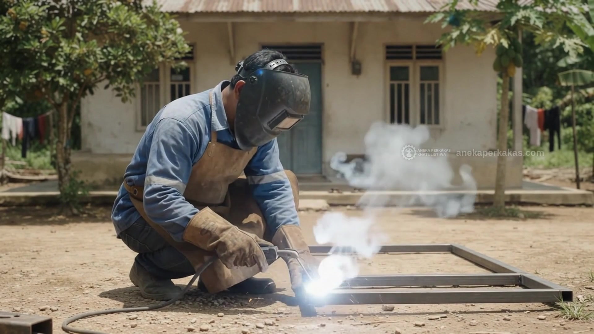 Alat Las dan Safety untuk Kerja Besi di Rumah — Bengkayang