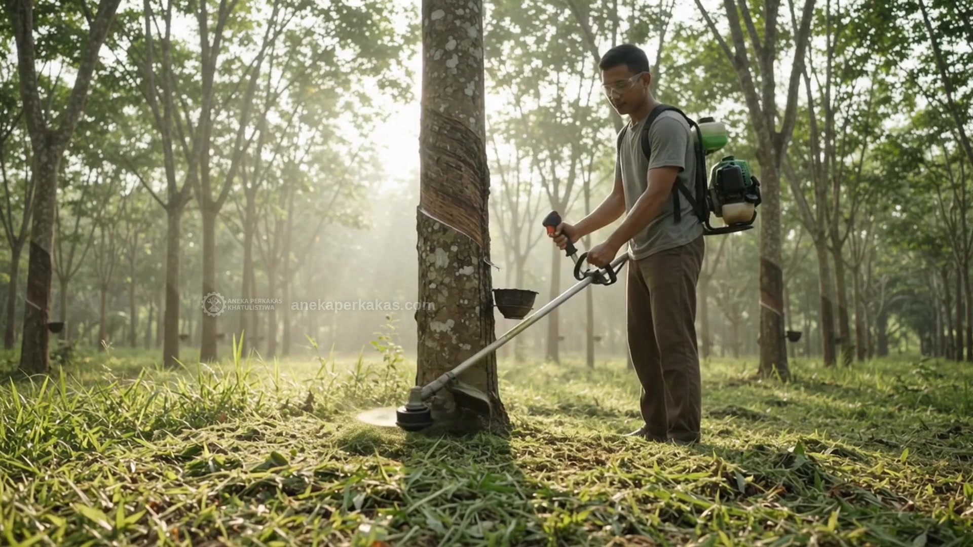 Mesin potong rumput untuk kebun di Nanga Pinoh — Setengah Hari Saja