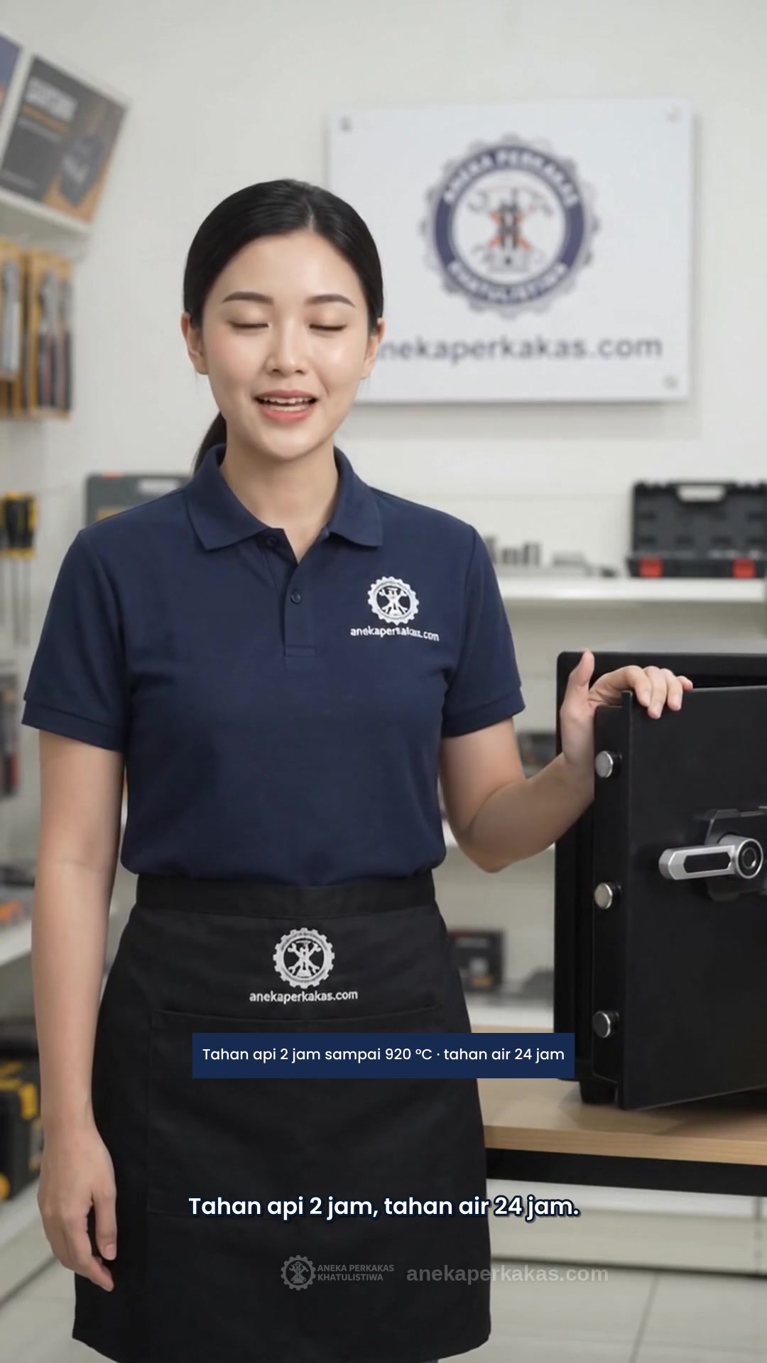 Neka menjelaskan Krisbow Brankas Tahan Api Fingerprint TRFS350