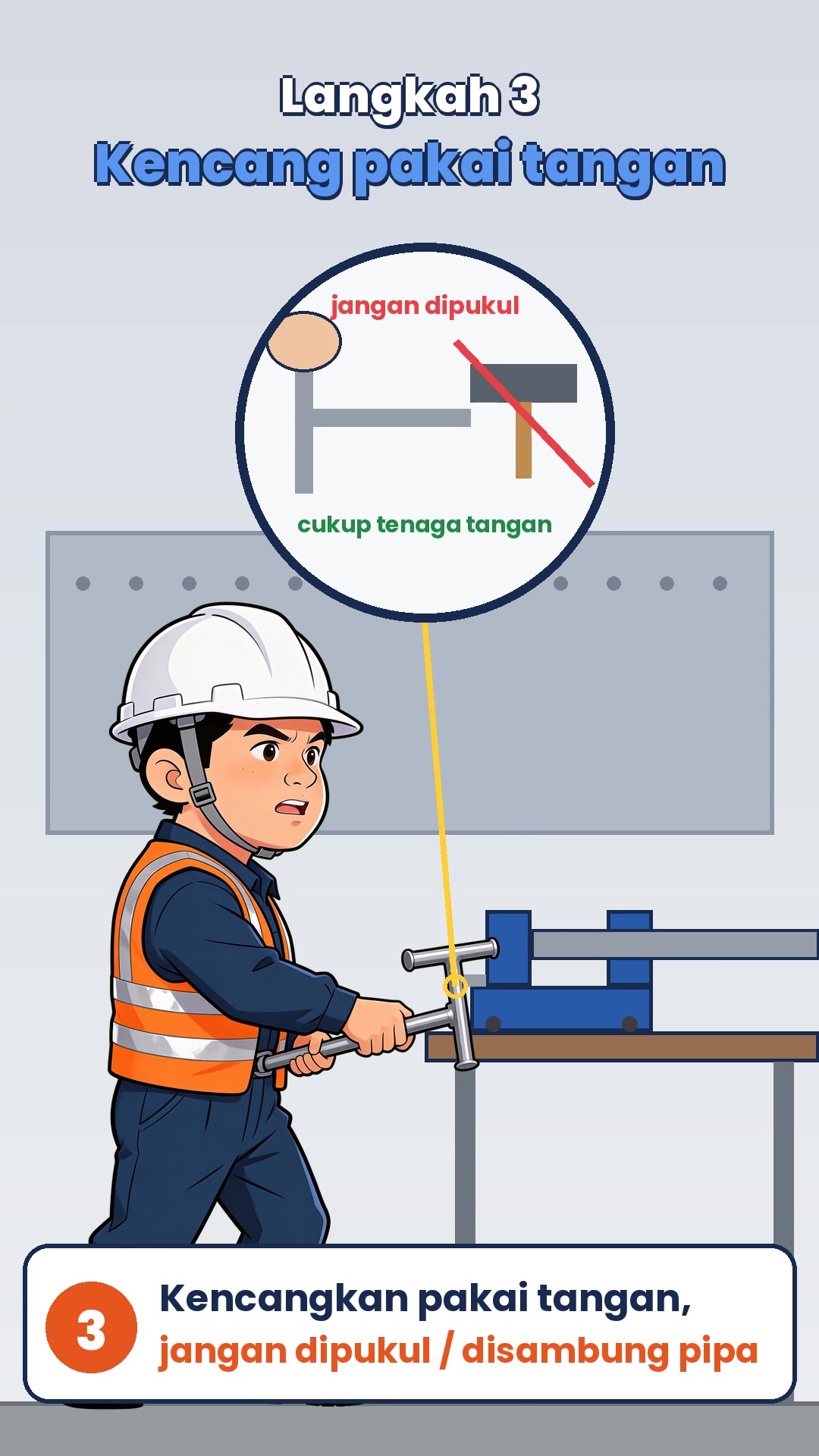 Benda Kerja Dipegang Tangan? Cara Memakai Ragum yang Benar