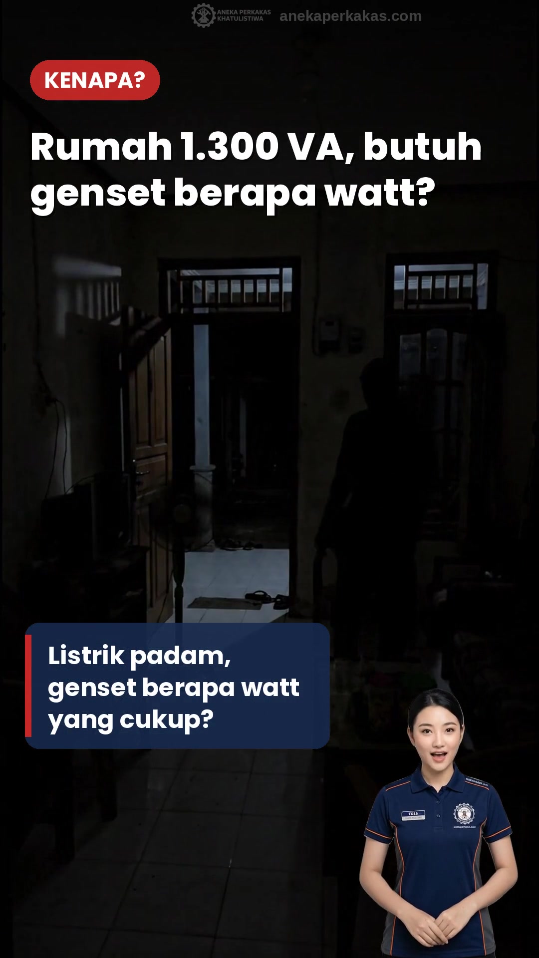 Rumah 1.300 VA, Butuh Genset Berapa Watt?