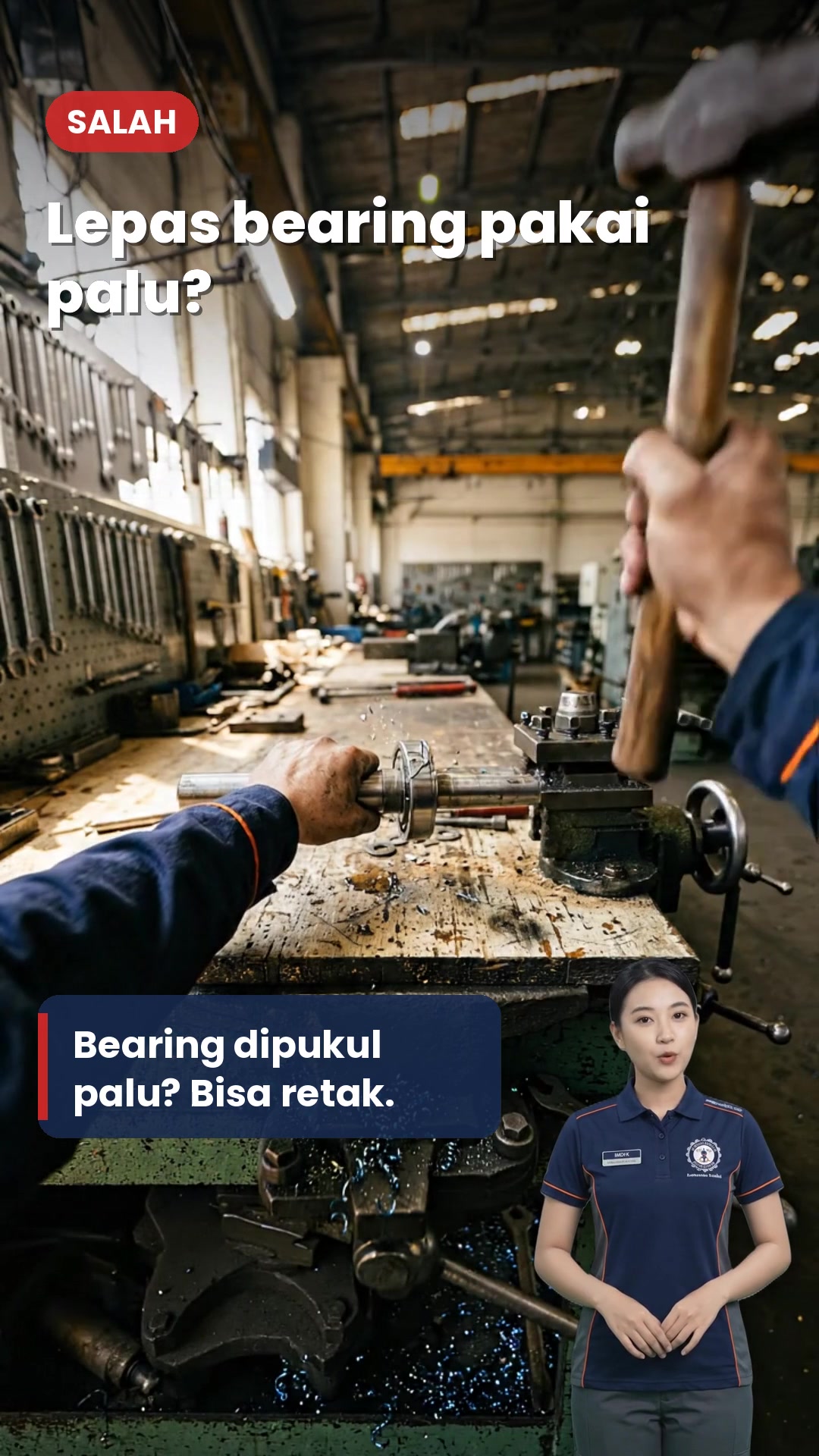 Cara Pakai Treker untuk Melepas Bearing Tanpa Dipukul Palu
