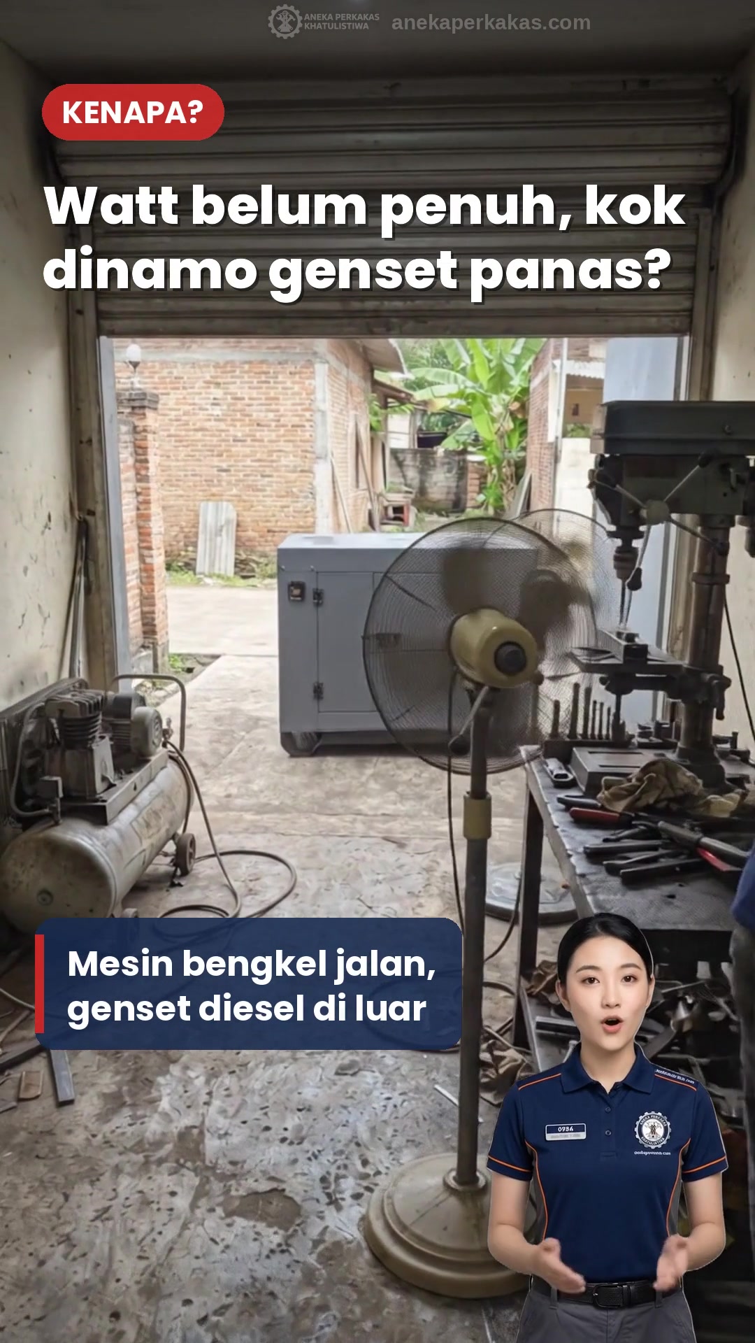 Watt Belum Penuh, Kok Dinamo Genset Panas?